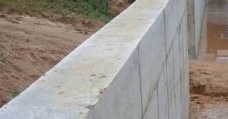 Строительство подпорной стенки из бетона в Нижнем Тагиле в октябре